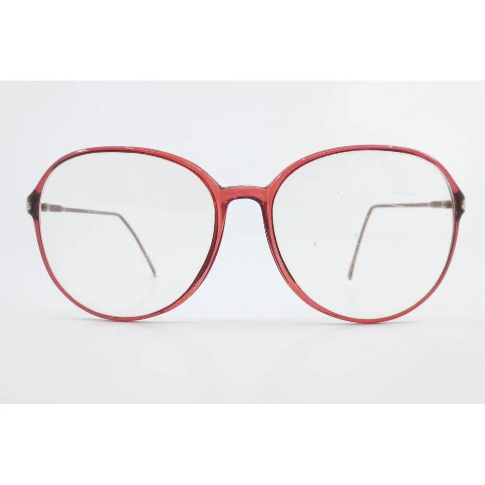 Wrangler Eyewear MOD 406 Red Round Full Rim Glasses Frames Japan Vintage 36434